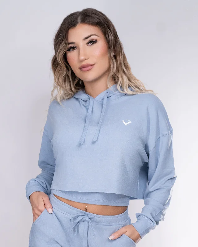 Loungerie Pullover Light Blue Square Neck Pullover