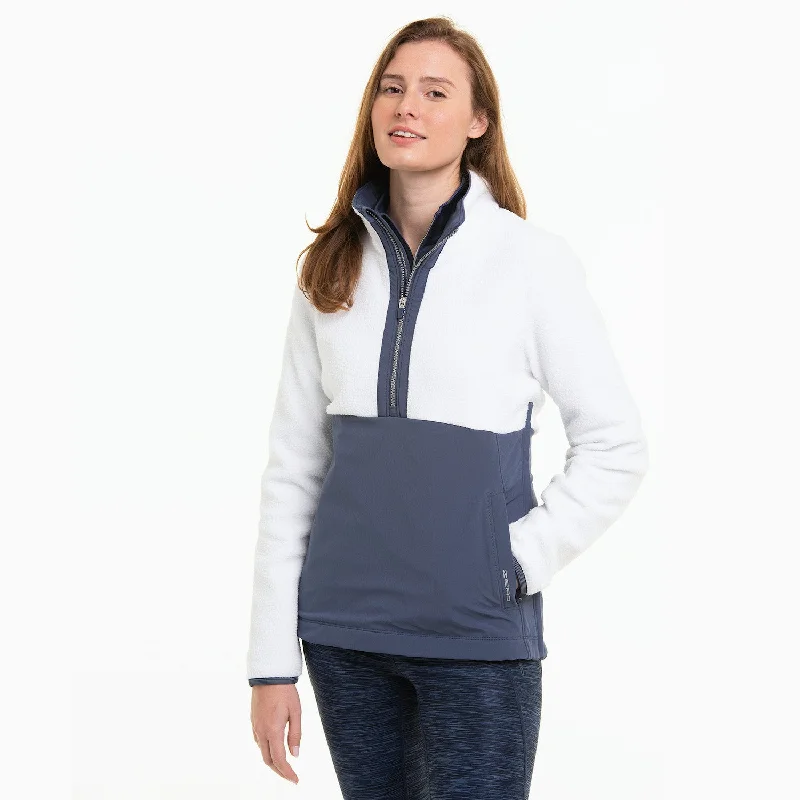 Dormie Flag Zero Restriction Aubree Hybrid Pullover Boxy Neck Sweater