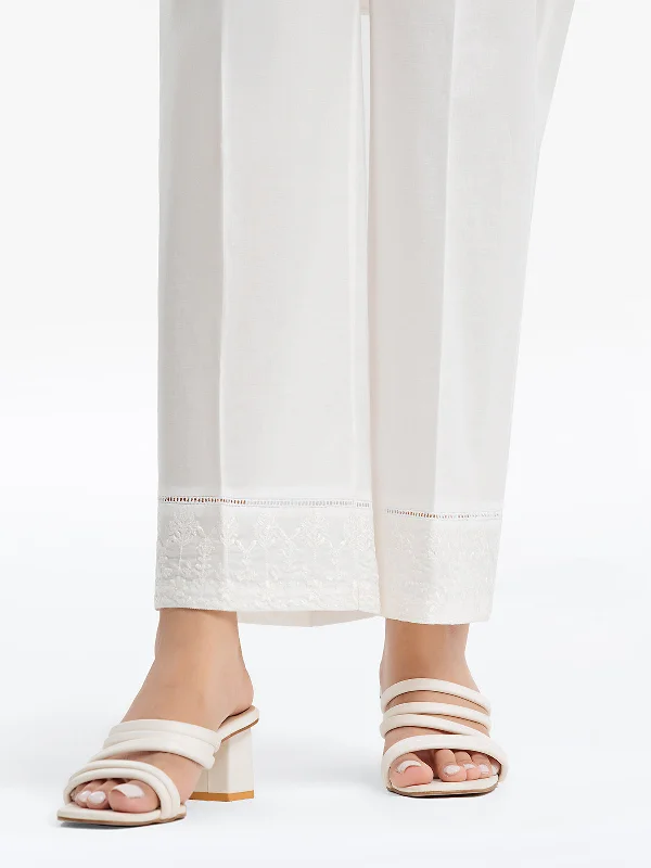 Women's Off White Trouser - EWBE24-76574 Trousers Corduroy Warm