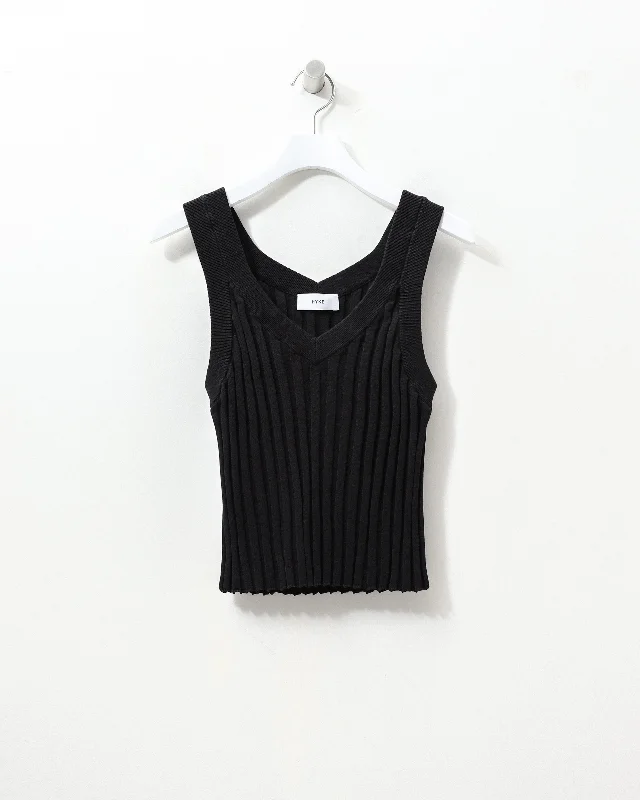 WIDE RIBBED SWEATER BUSTIER TOP 11346 Mesh Fabric Canvas Fabric Denim Fabric
