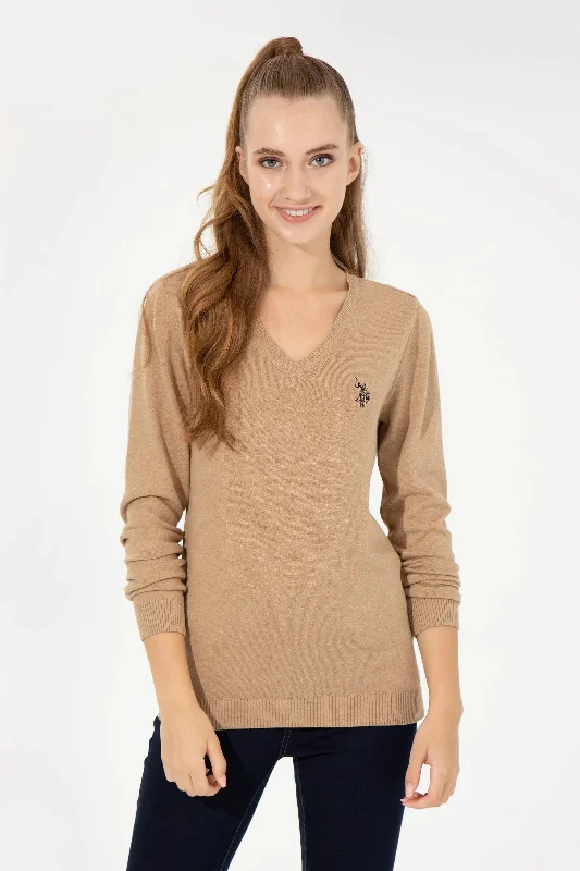 US Polo Assn. Slim Fit Pullover with Logo - Women Zipper Front Cardigan