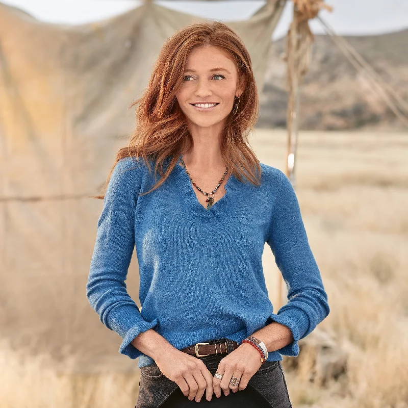 Gisella Ruffle Sweater Iron Safe Non-Iron Wrinkle Free