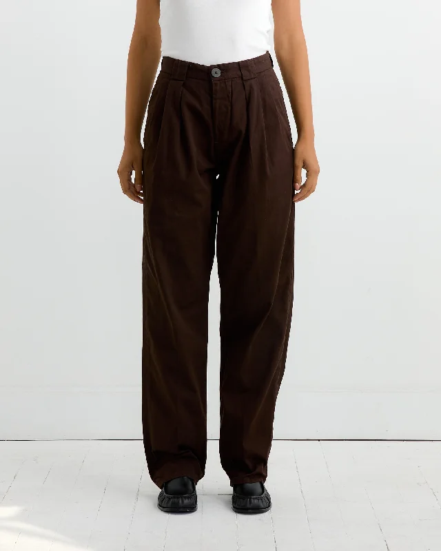 The Trousers in Raisin Trousers luxurious high-end