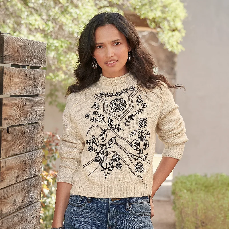 Chasca Sweater Ribbed Striped Patterned