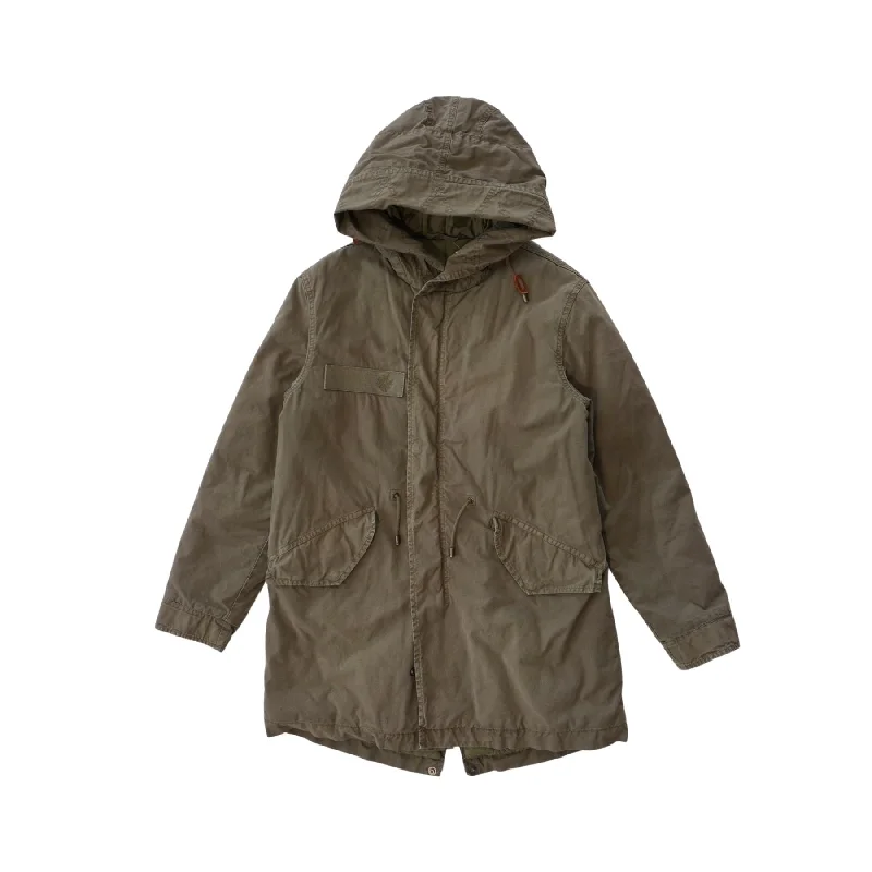 Mr & Mrs Italy Parka Jacket - Women's S Ribbed Jacket Pleated Jacket Ruffled Jacket