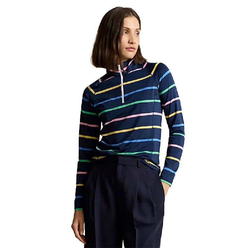 RLX Polo Golf Airflow Womens Quarter-Zip Golf Pullover High Neck Pullover