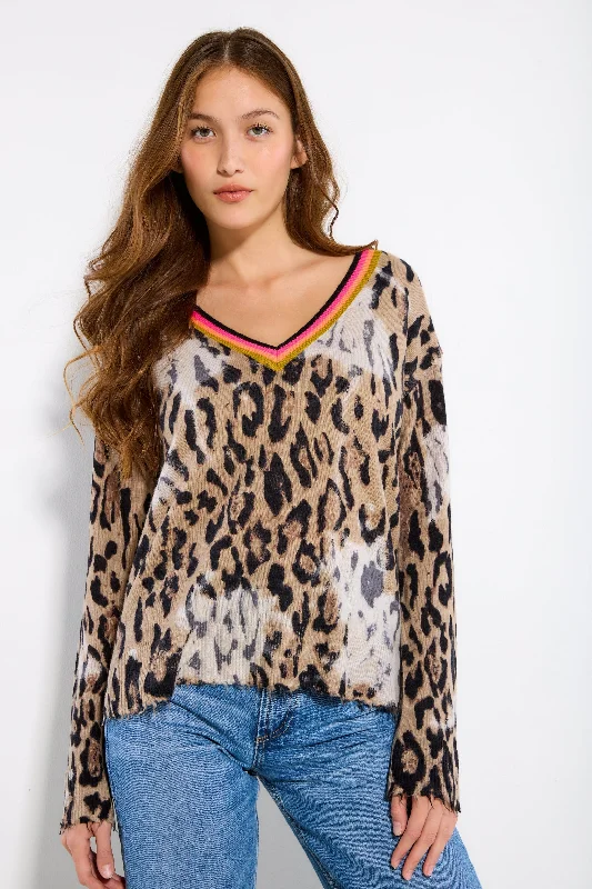Wild Side Sweater Mink/Mocha - Lisa Todd Glossy Satin Silk