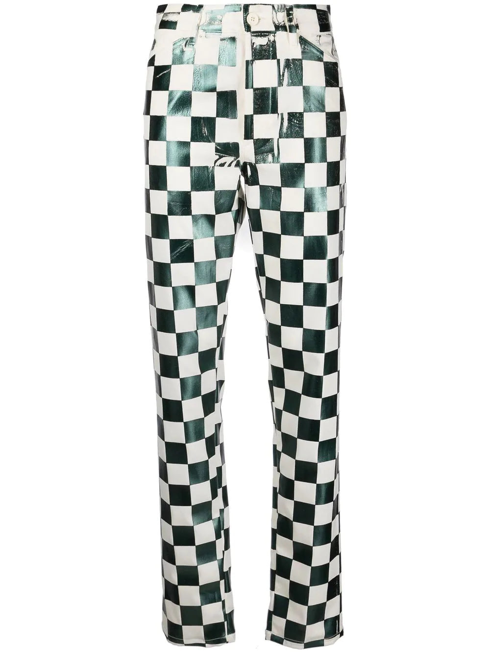 CHECKERBOARD PRINT TROUSERS Trousers Cargo Utility
