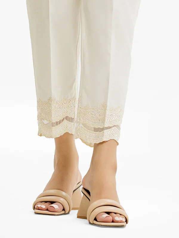 Women's Cream Trouser - EWBE23-76551 Trousers Mesh Breathable
