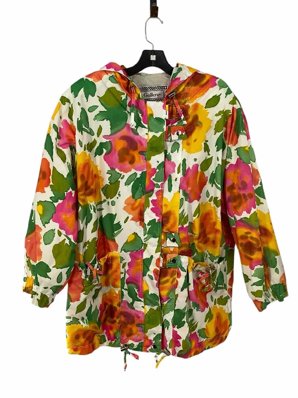 GALLERY Size M White multi color Print Jacket (Outdoor) Jacket Blazer Coat