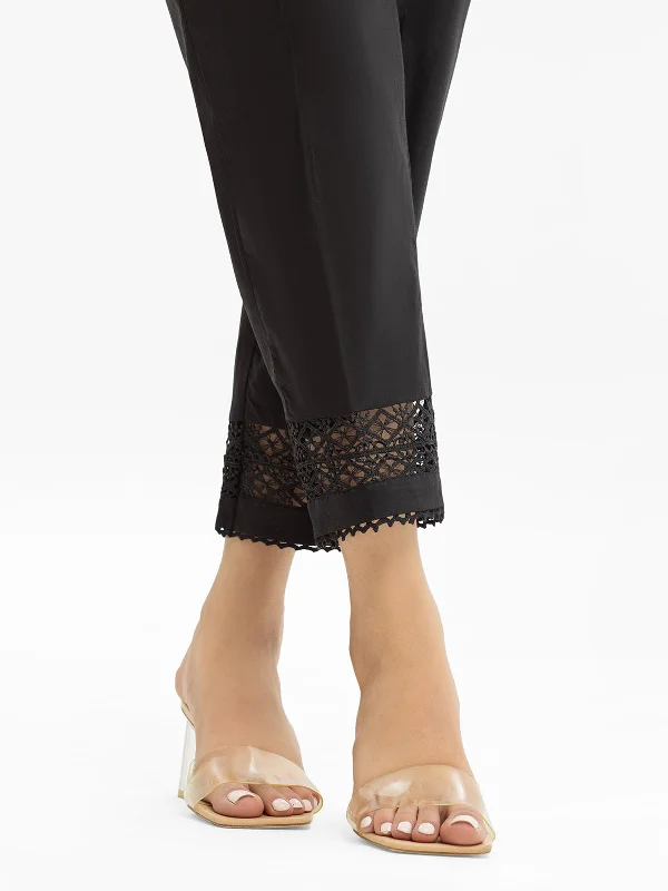 Women's Black Trouser - EWBS23-76532 Trousers Bridal Satin