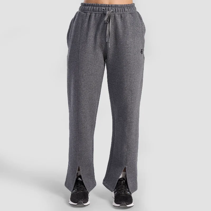 Therma Flow Regular Trouser (Charcoal) Trousers chic fashionable