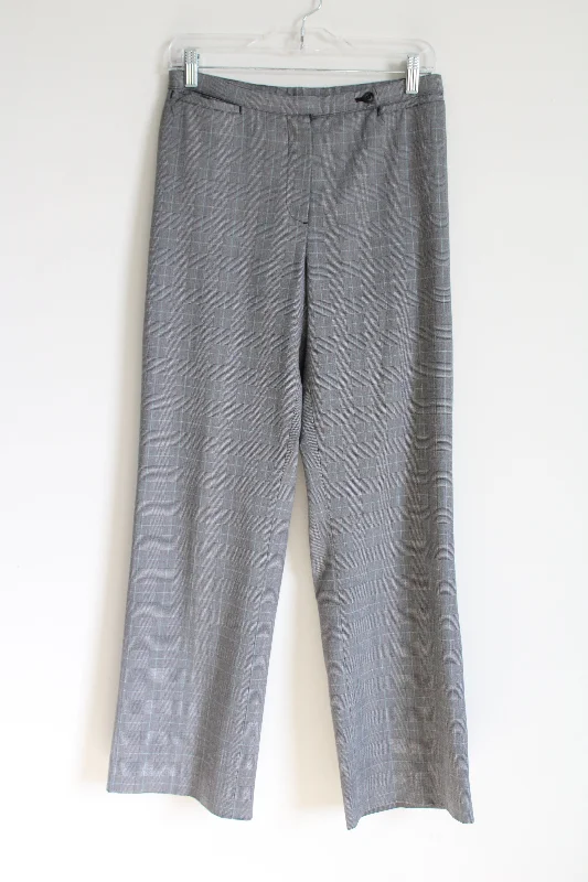 Dressbarn Black Tan Blue Houndstooth Trousers | 6 Trousers versatile all-occasion