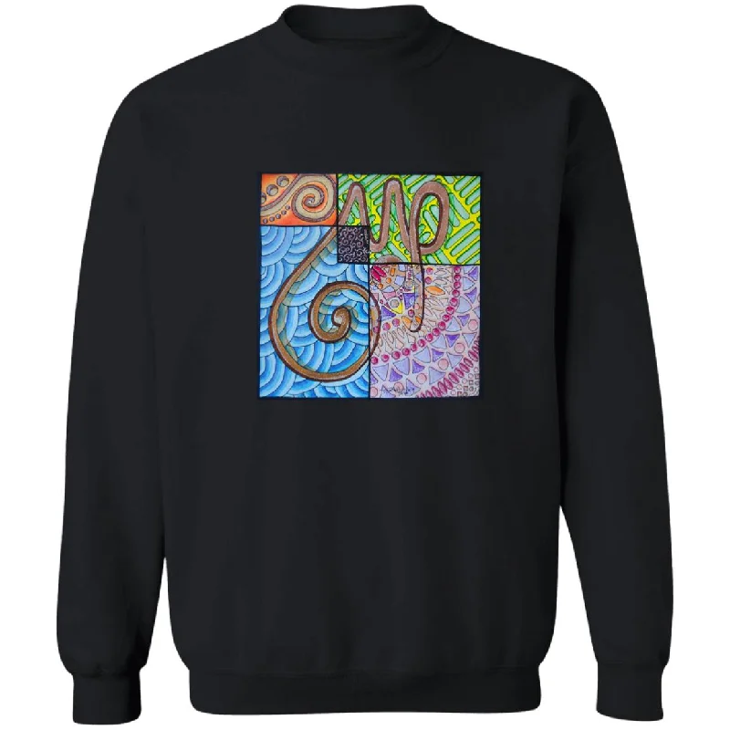 Pullover Sweatshirt with Arabic Calligraphy - Sabr (صَبْرٌ‎) Chunky Knit Pullover