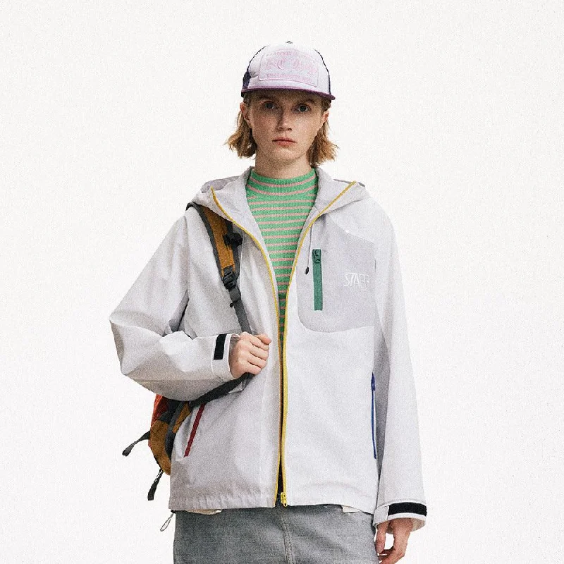 Outdoor Sports Contrast Color Hooded Zipper Jacket Satin Jacket Silk Jacket Chiffon Jacket Outdoor Sports Contrast Color Hooded Zipper Jacket Satin Jacket Silk Jacket Chiffon Jacket