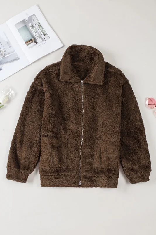Trendy Teddy Jacket Trench Coat Raincoat Waterproof Jacket