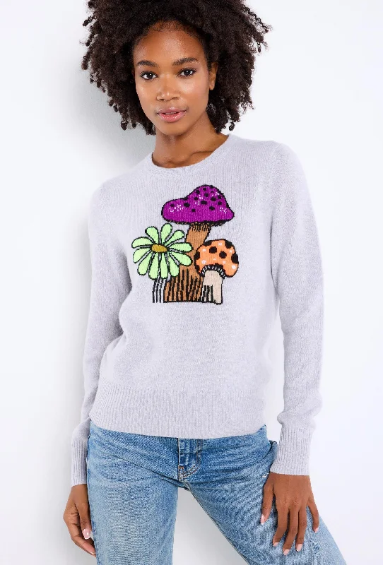Good Trip Sweater Silver Mist - Lisa Todd Neon Metallic Matte