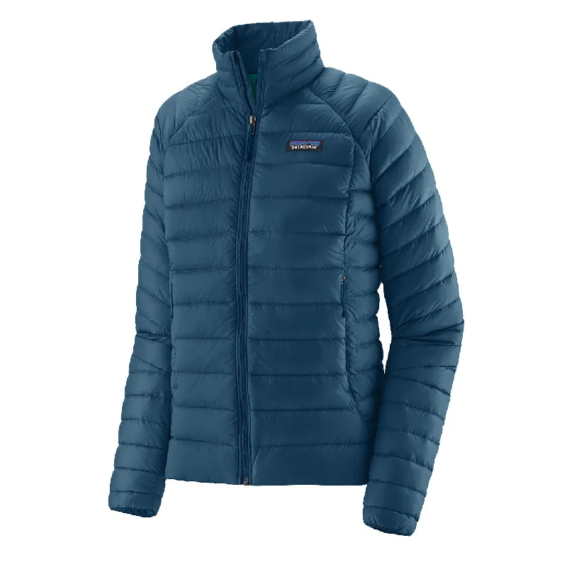 Patagonia Womens Down Sweater Lagom Blue Stretchy Elastic Breathable