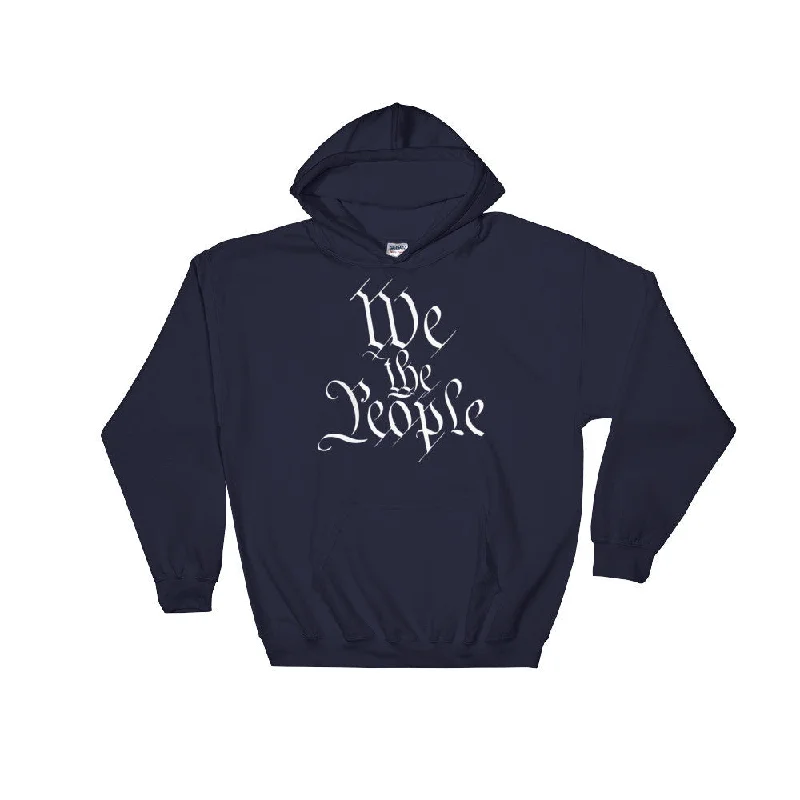 We the People Standard Pullover Hooded Sweatshirt Cowl Neck Pullover