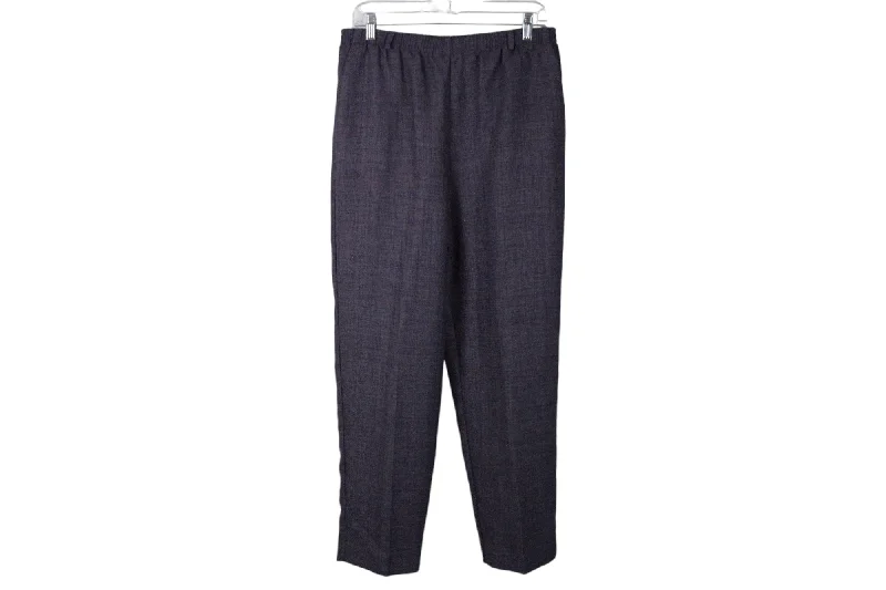 Alfred Dunner Purple Trousers | 12 Petite Trousers Cargo Utility
