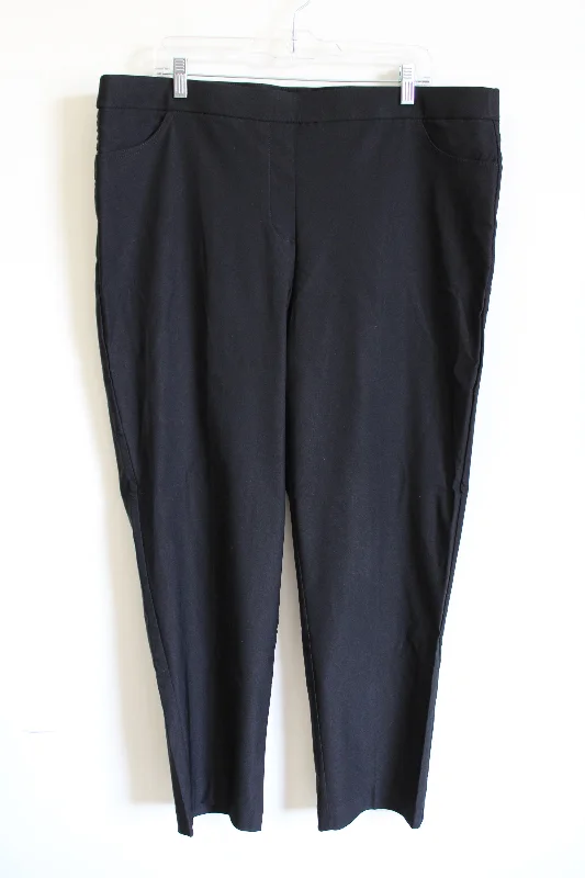 Alfred Dunner Black Trouser | 18 Trousers fashionable trendy