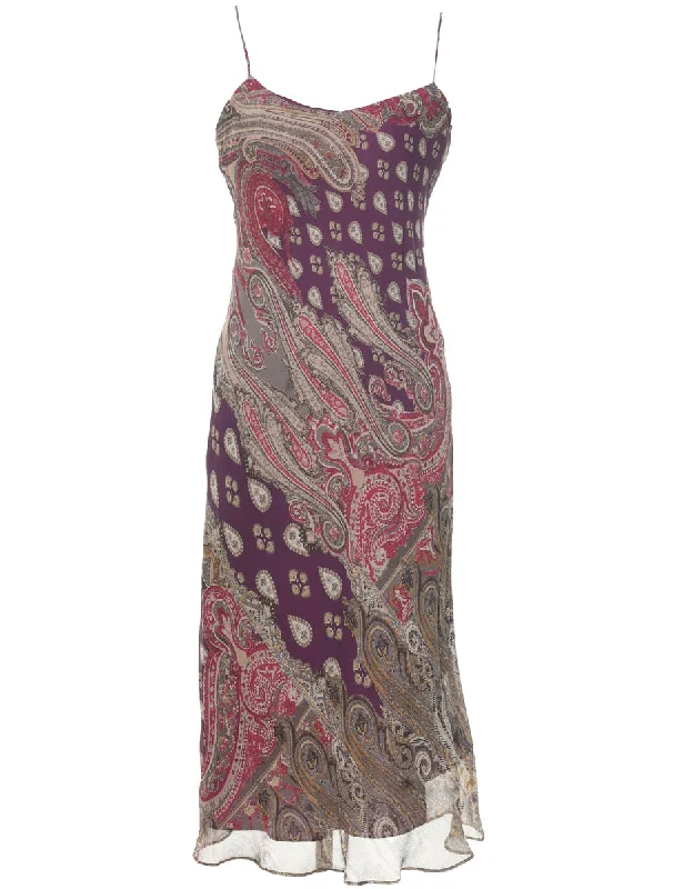 Paisley Print Dress - S