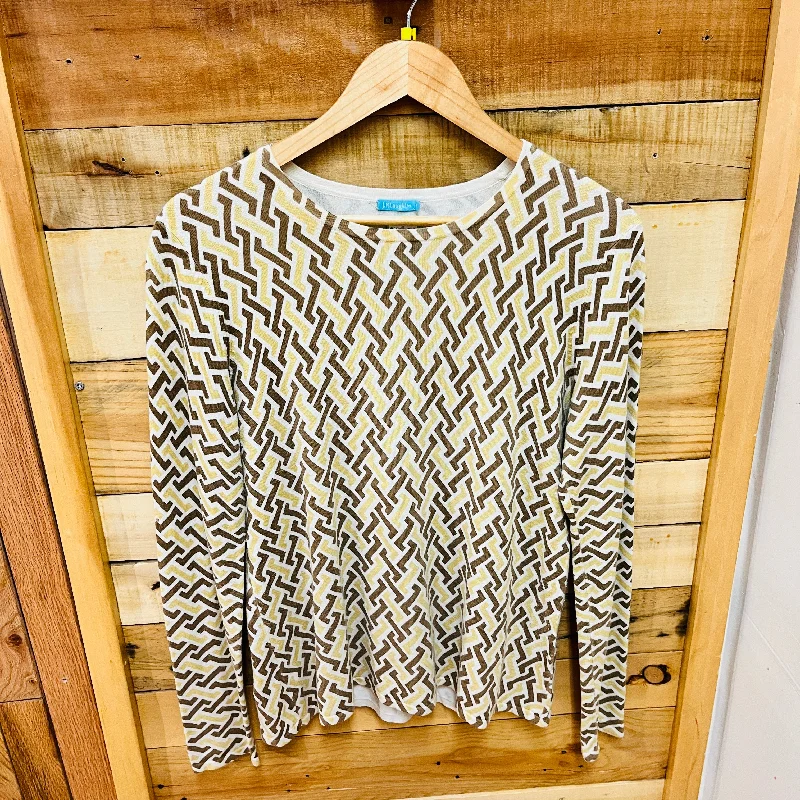 J. McLaughlin size M  Women's Sweater Cotton Fabric Linen Fabric Terry Fabric
