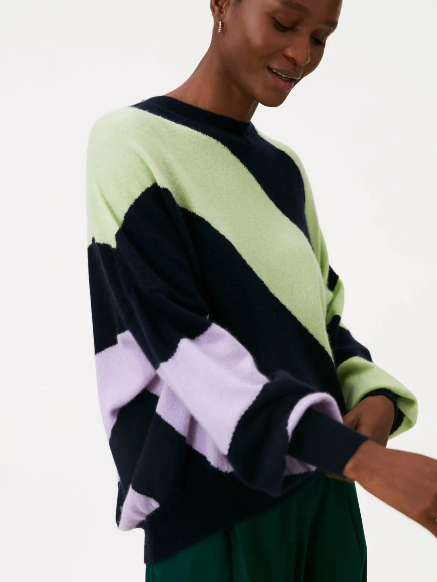 Harley Stripe Sweater - Brodie Cashmere Plaid Sweater Polka Dot Checkered