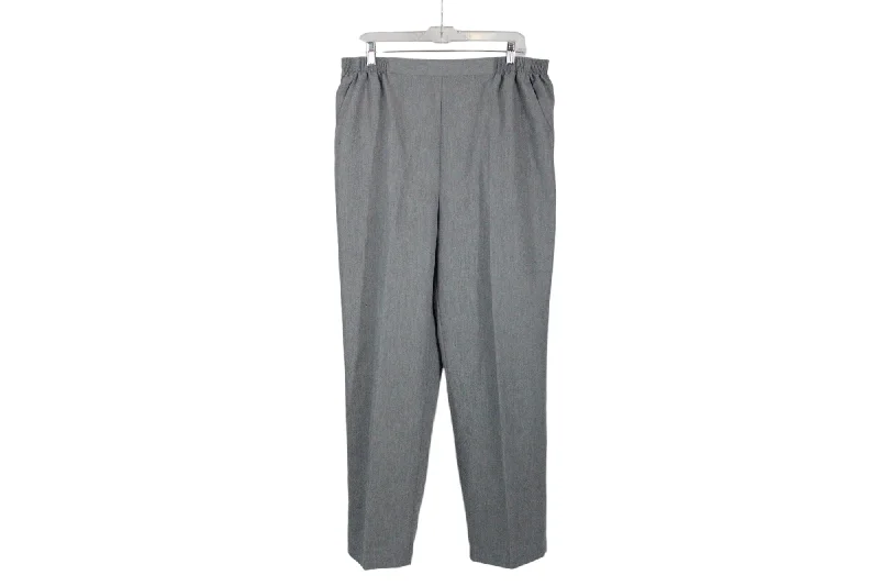 Draper's & Damons Gray Trousers | 18 Trousers Striped Patterned