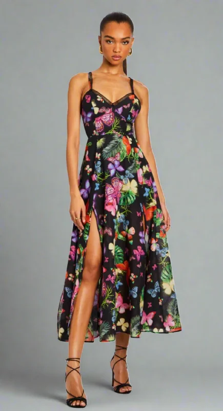 Charo Ruiz IRASO LONG DRESS- Black Borbo