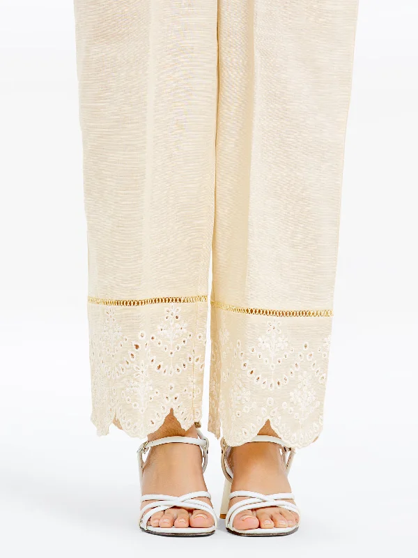 Women's Cream Trouser - EWBE23-76561 Trousers Fleece Cozy