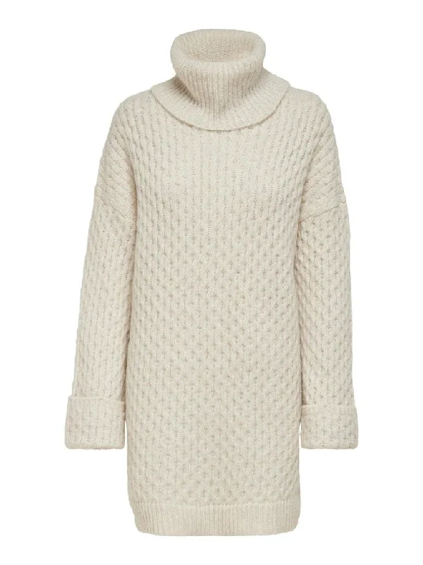 Only Gertrud - Lang pullover strik Kimono Neck Pullover