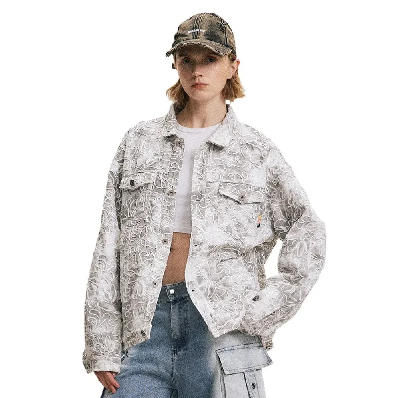 Tie Dye Gradient Street Jacket Knit Jacket Woven Jacket Fleece Jacket