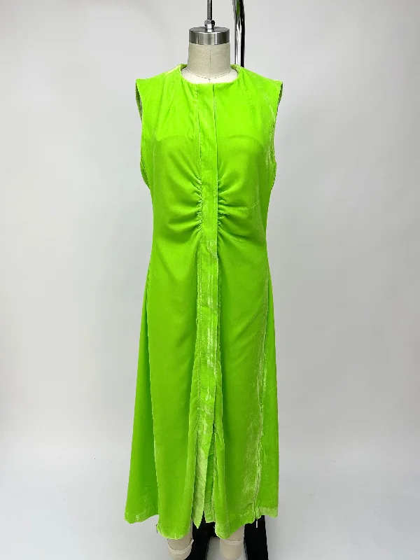 Stine Goya Austyn Neon Velour Dress*