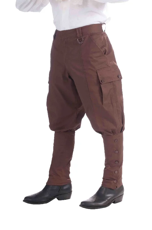 Mens Steampunk Trousers Adult Costume Trousers versatile functional