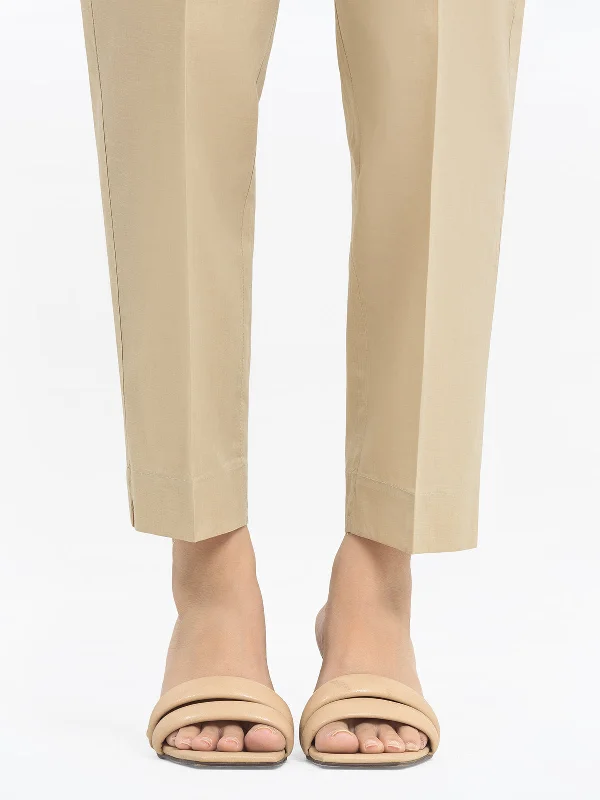 Women's Beige Trouser - EWBS24-76582 Trousers Polka Dot Cute