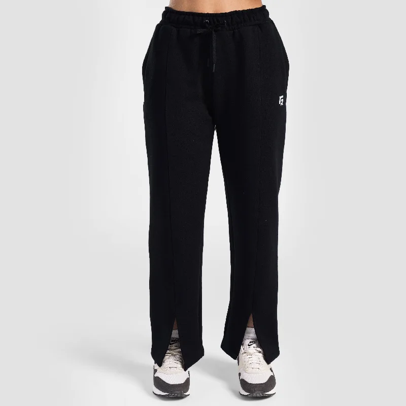 Therma Flow Regular Trouser (Black) Trousers stylish elegant