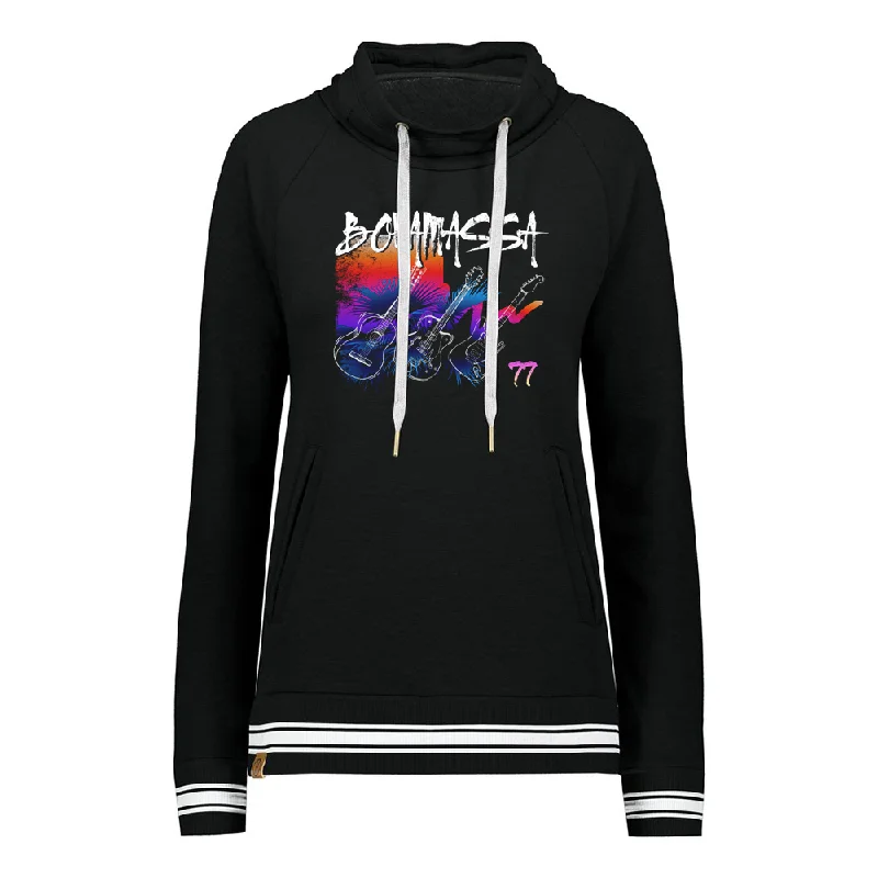Rad Blues Pullover (Women) - Black Lantern Sleeve Elegant