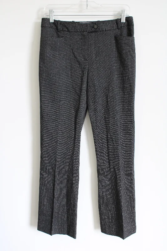 Calvin Klein Modern Fit Black White Speckled Trouser Pant | 4 Petite Trousers Seasonal Trendy