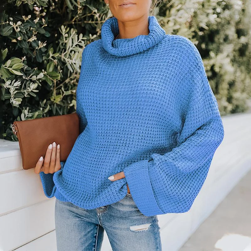 Women Turtleneck Knitting Fall Sweaters Knit Fabric Woven Fabric Fleece Fabric