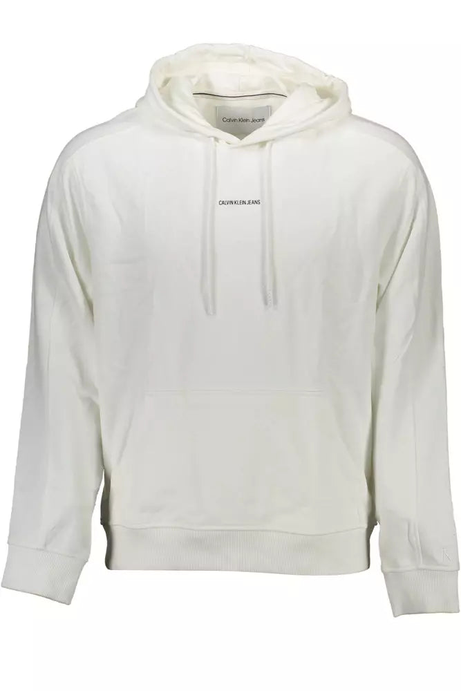 White Cotton Men Sweater Embroidered Appliqued Beaded