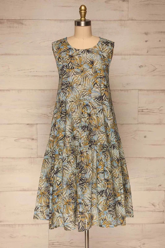 Farastad | Patterned A-Line Dress