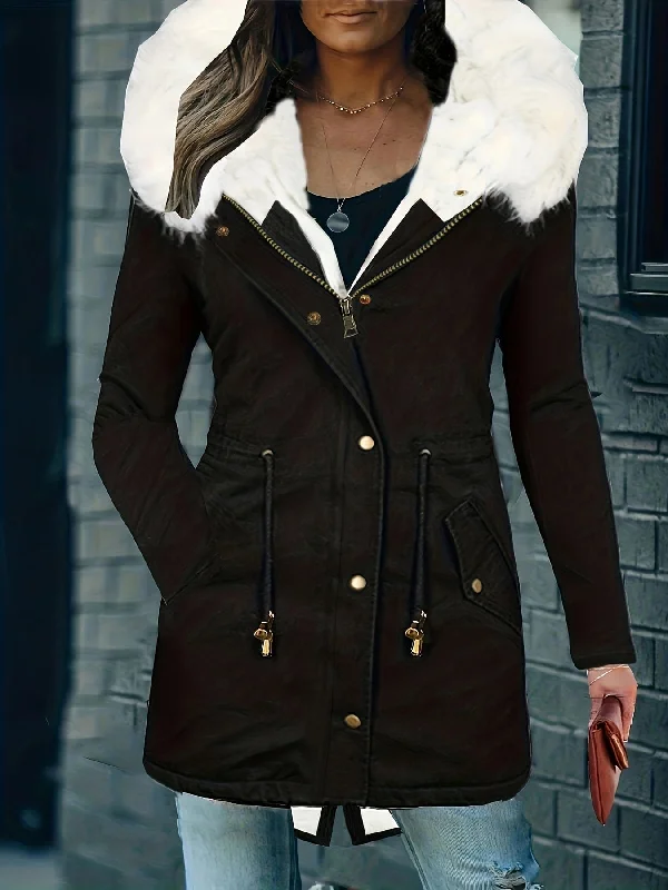 Soft and Cozy Jacket Welt Pockets Slit Pockets Flap Pockets