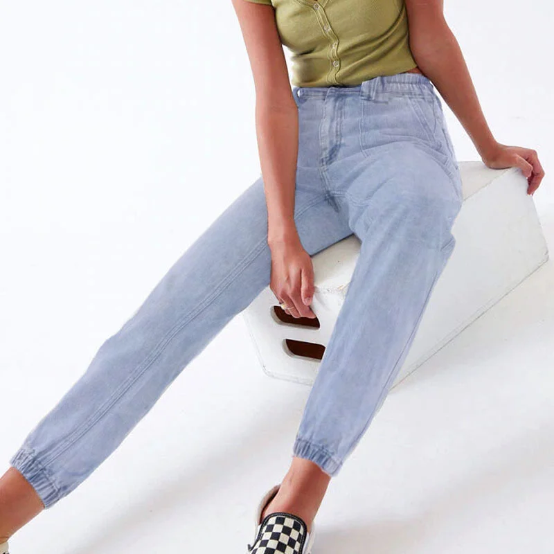 Women'S Fashion Casual Camouflage Printing Denim Trousers Trousers Culottes Wide Leg