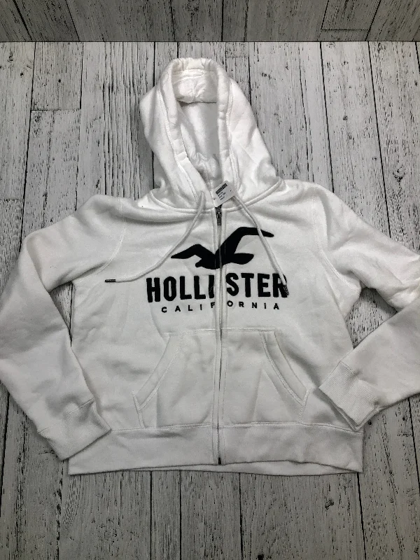 Hollister white sweater - Hers L Ribbed Striped Patterned