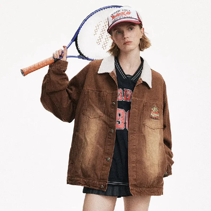 Vintage Punk Denim Jacket Wool Jacket Cashmere Jacket Tweed Jacket