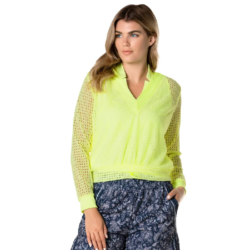 Lucky In Love Tres Chic Womens Golf Pullover Chunky Knit Pullover