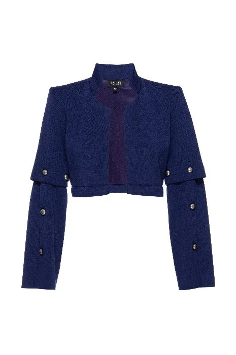 Ryla Electric Blue Knit Jacket Cardigan Sweater Pullover