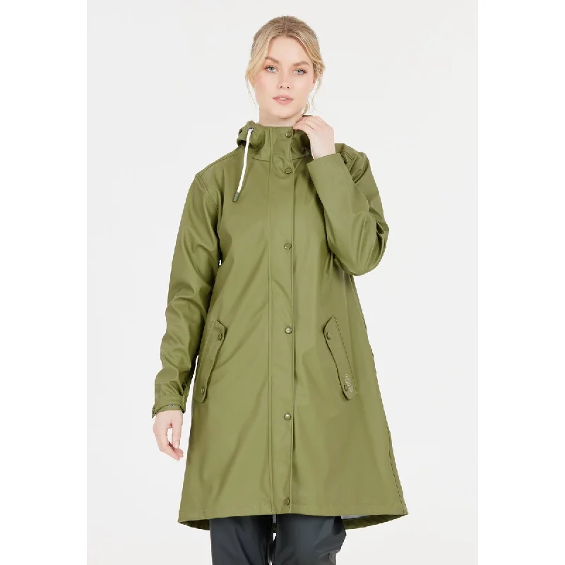 Imani W PU Jacket Welt Pockets Slit Pockets Flap Pockets