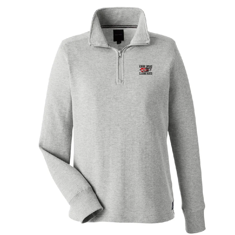 Genuine Guitars & Classic Blues Nautica Anchor 1/4 Zip Pullover (Women) Slit Sleeve Stylish